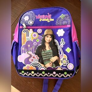 wizards of waverly place backpack- perfect condition- selena gomez on the front